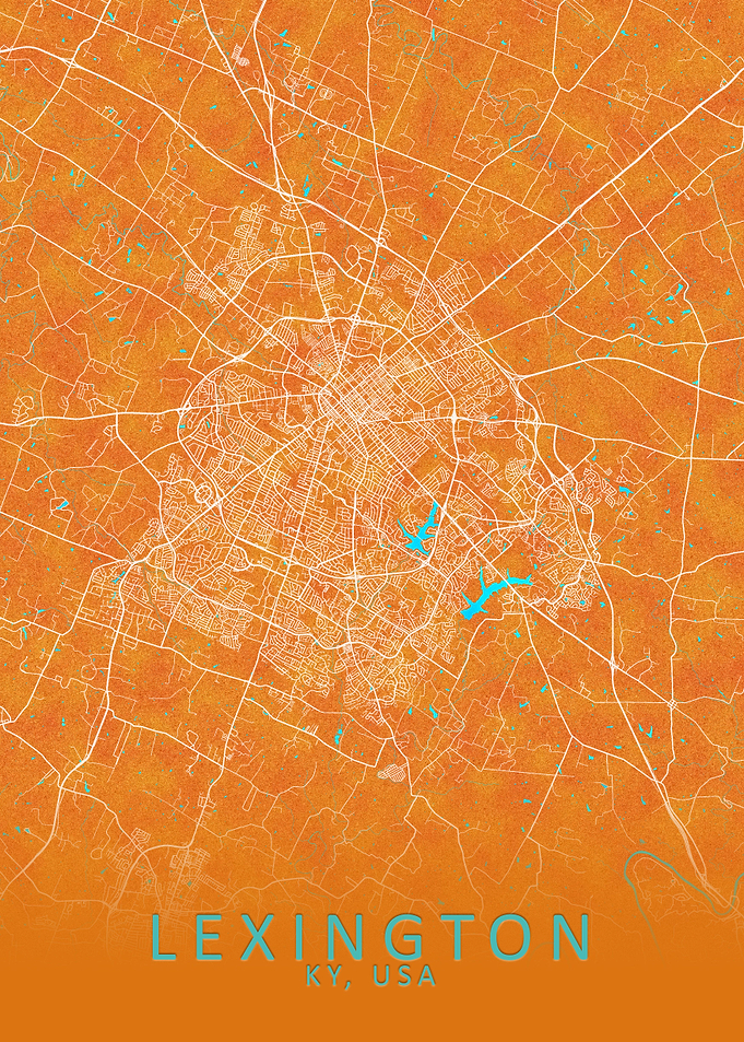 Lexington KY USA City Map