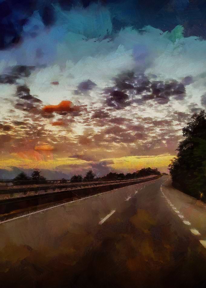 Colorful sunset