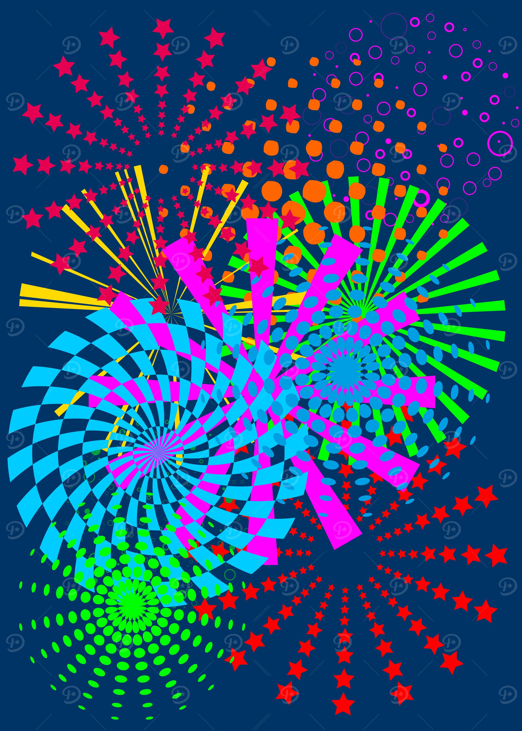 Abstract Fireworks