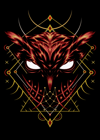 Vector fire owl