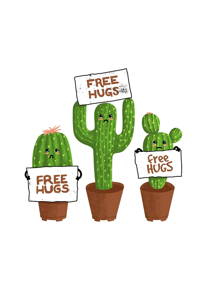 Free Hugs Cactus