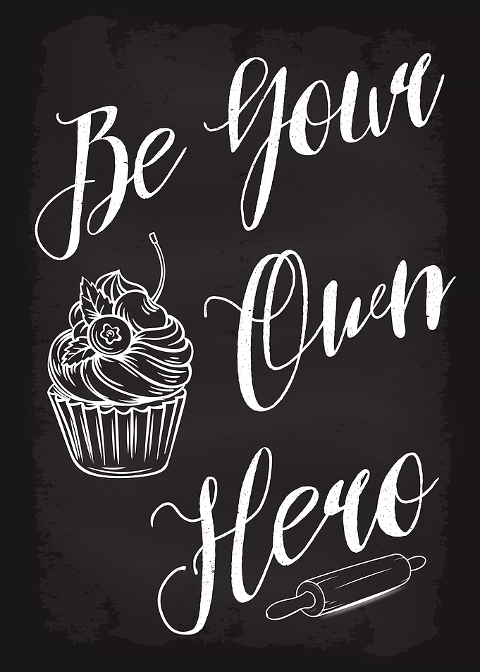 Be Your Own Hero Cupcake