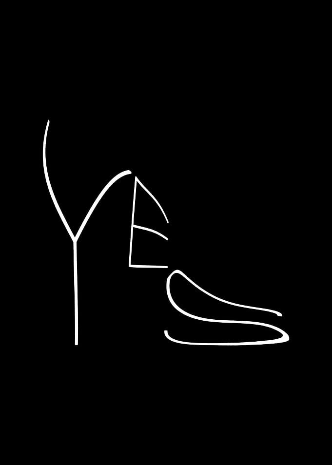 Yes HighHeeled On Black