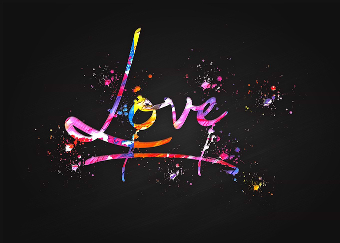 love text art
