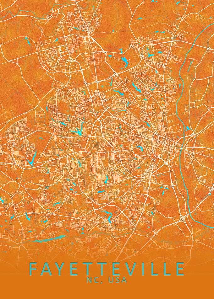 Fayetteville NC USA Map
