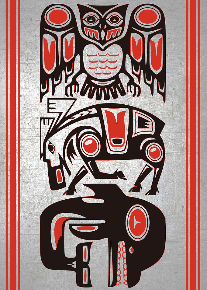 Haida Native Art Totem