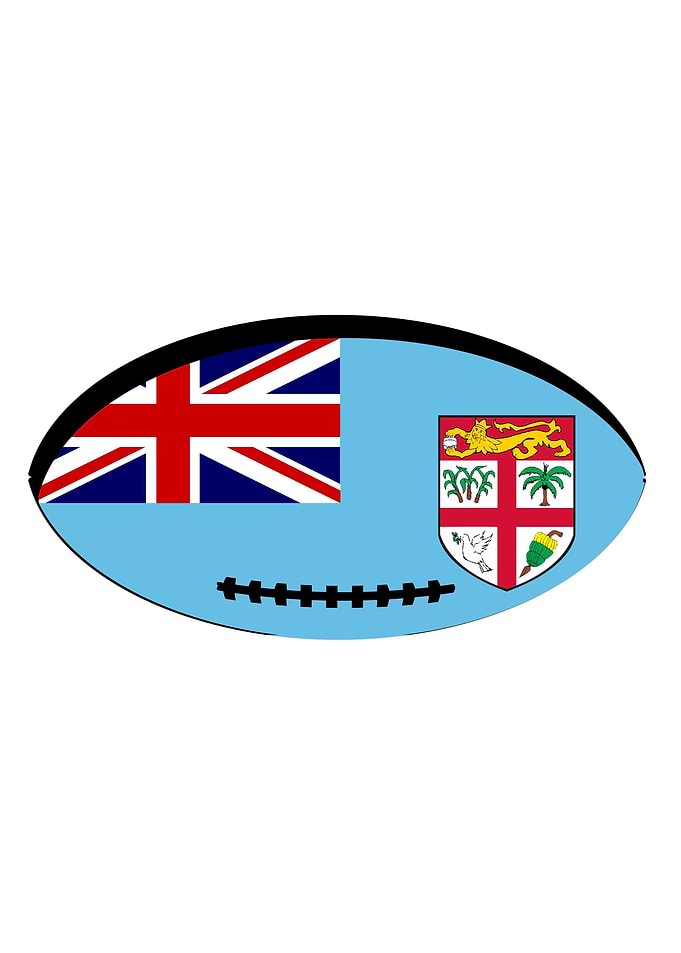 FIji Flag Rugby Ball