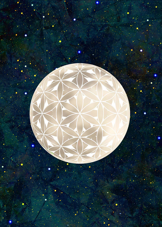 Flower of Life Moon