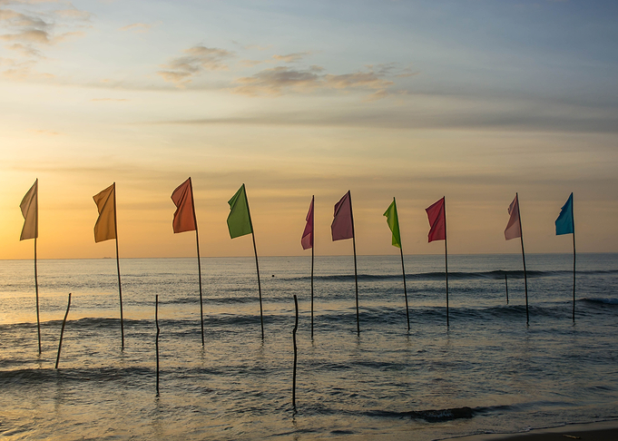 Flag at the beach
