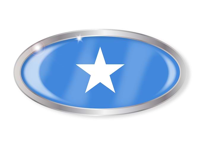 Somalia Flag Oval Button