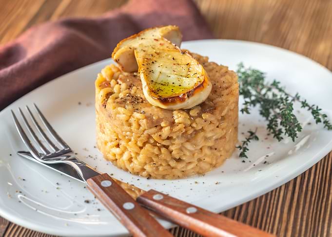 Risotto with porcini mushr