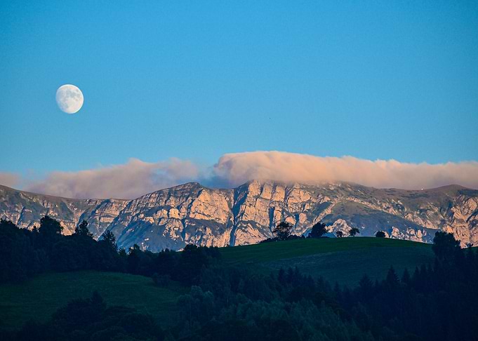 Moonrise Landscape