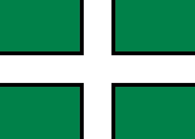 English Flag Of Devon