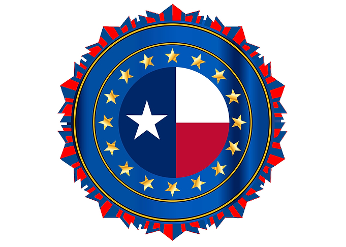 Texas State Flag Badge