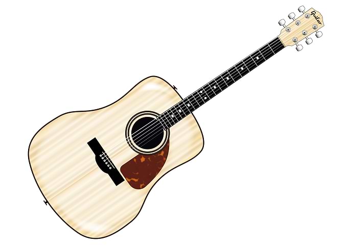 Pale Acoustic Guitar
