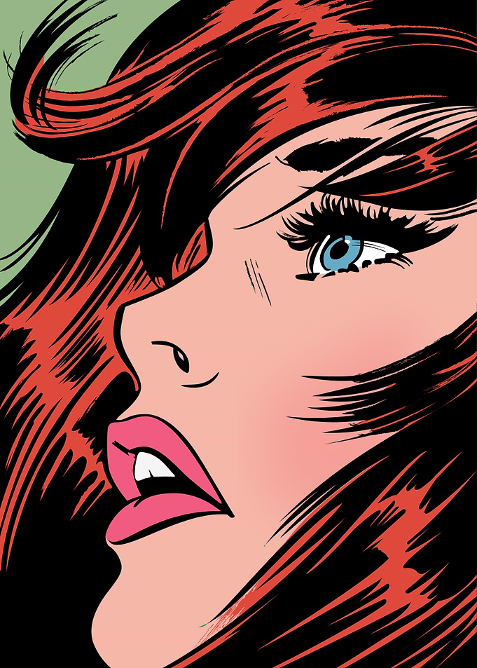 Comic Pop Girl Art