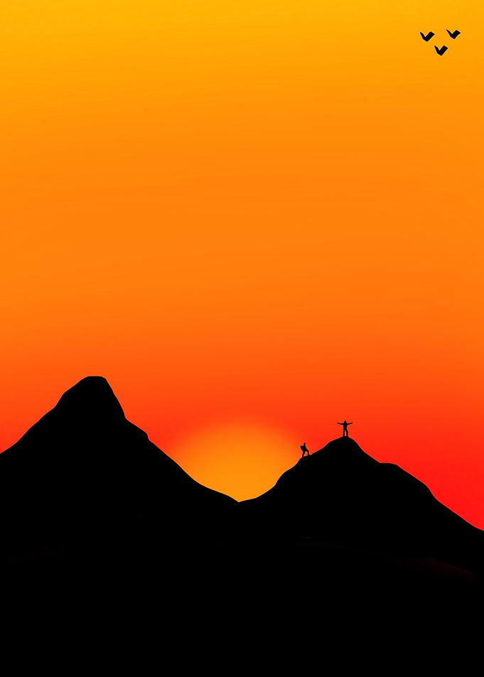 Race to reach the peaks