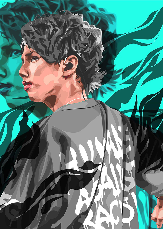 Taka in vexel art