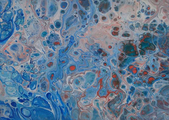 Blue Vermilion pour
