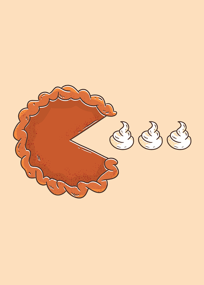 Pie eating cream