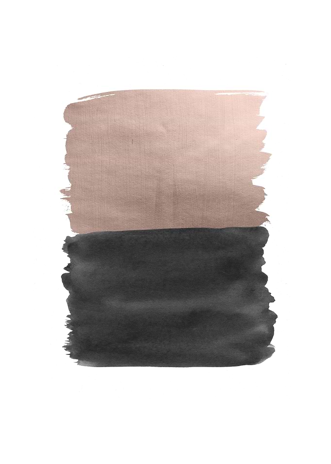 Rose Gold Black Abstract 1