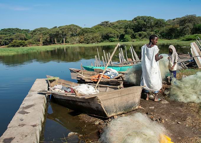 fishing lake awassa