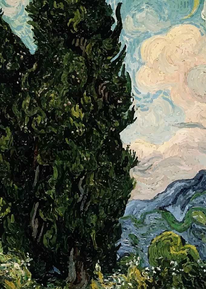 Cypresses Van gogh