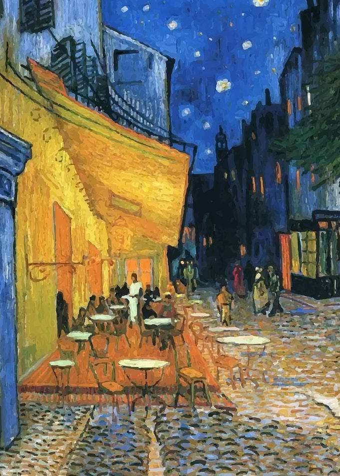 Van Gogh Terrace at Night