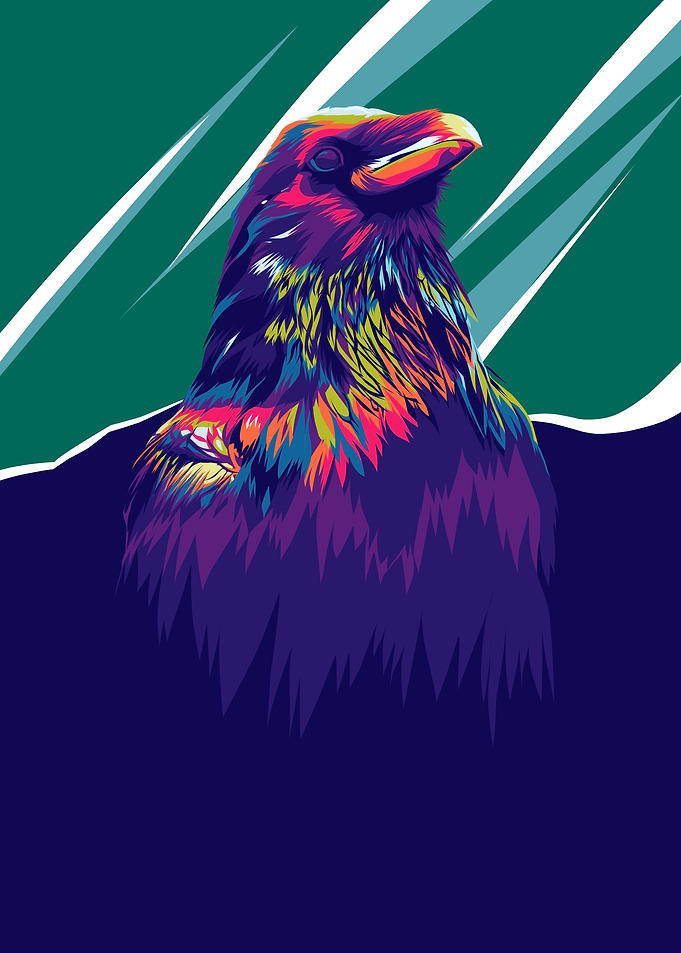 Crow in Popart