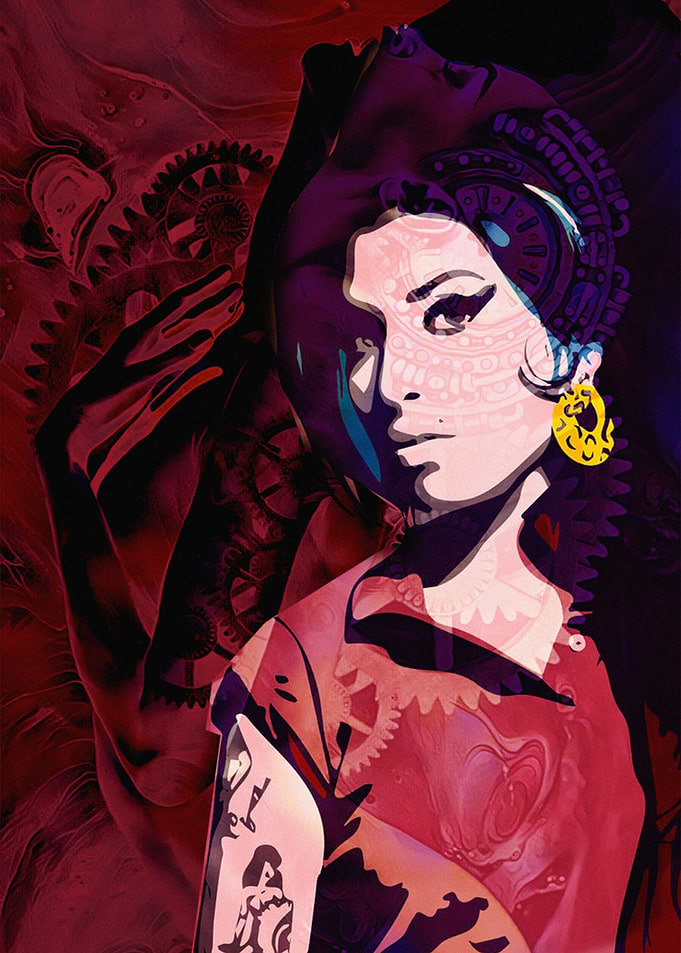 AMY WINEHOUSE Red