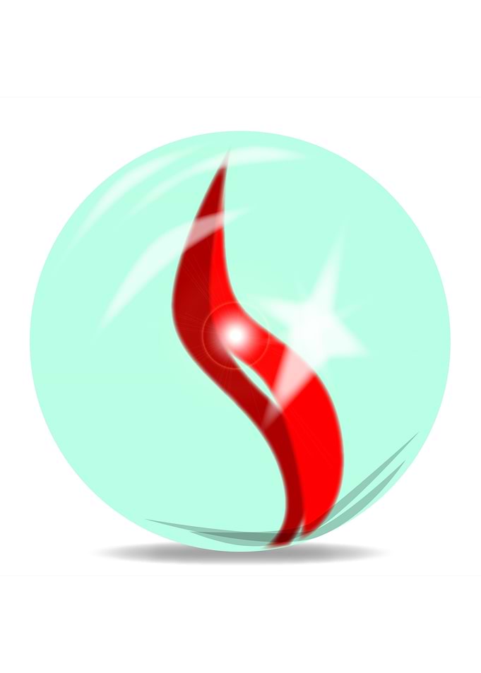 Red Glass Marble