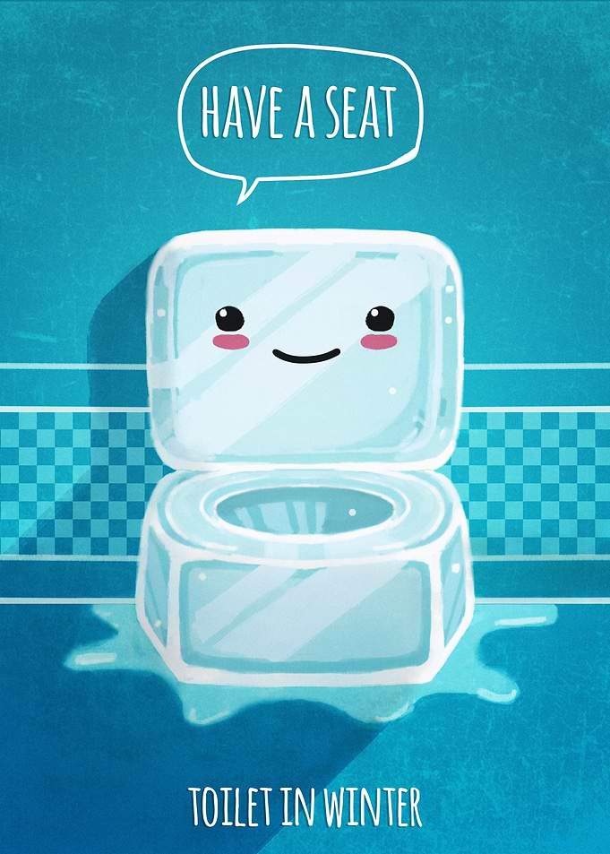 Toilet In Winter
