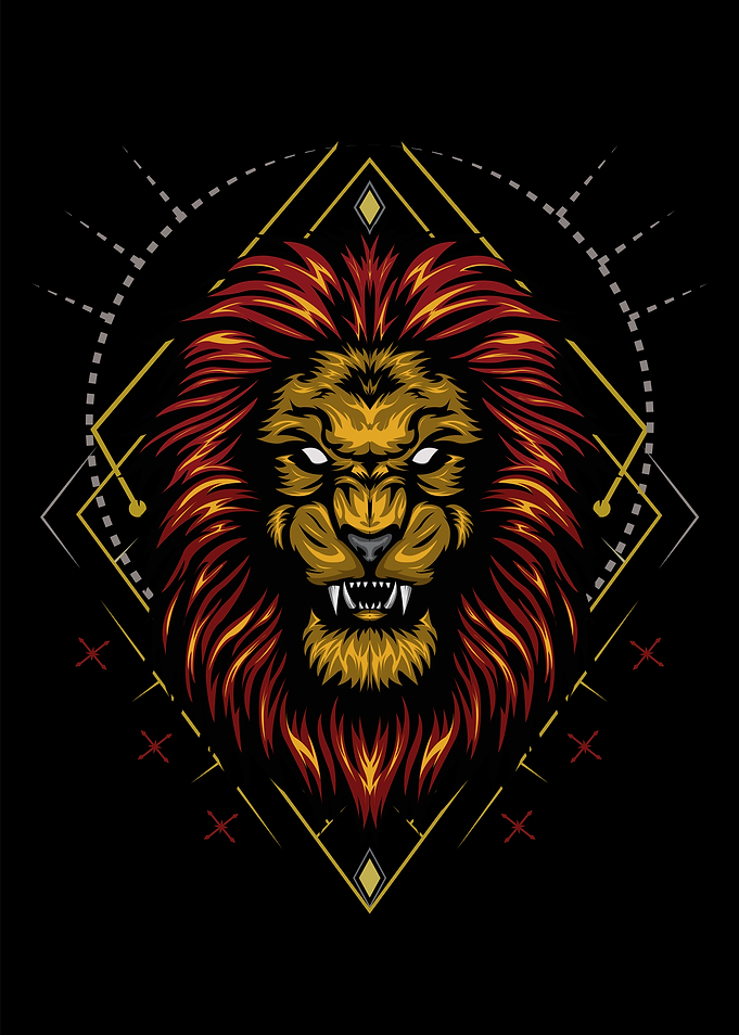vector lion illustration