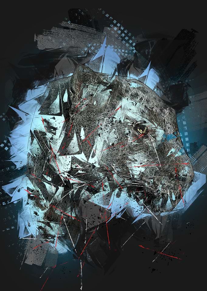 Abstract Black Phanter