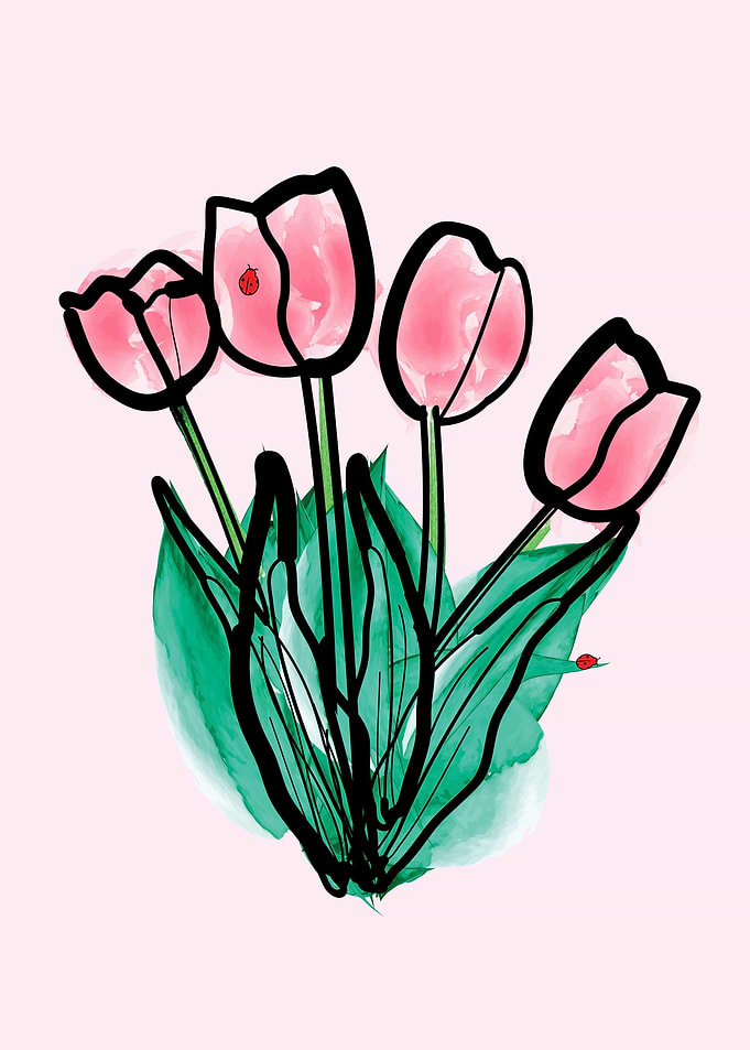 Pink tulips