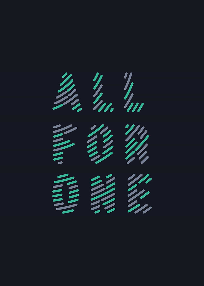 ALL FOR ONE Typeface