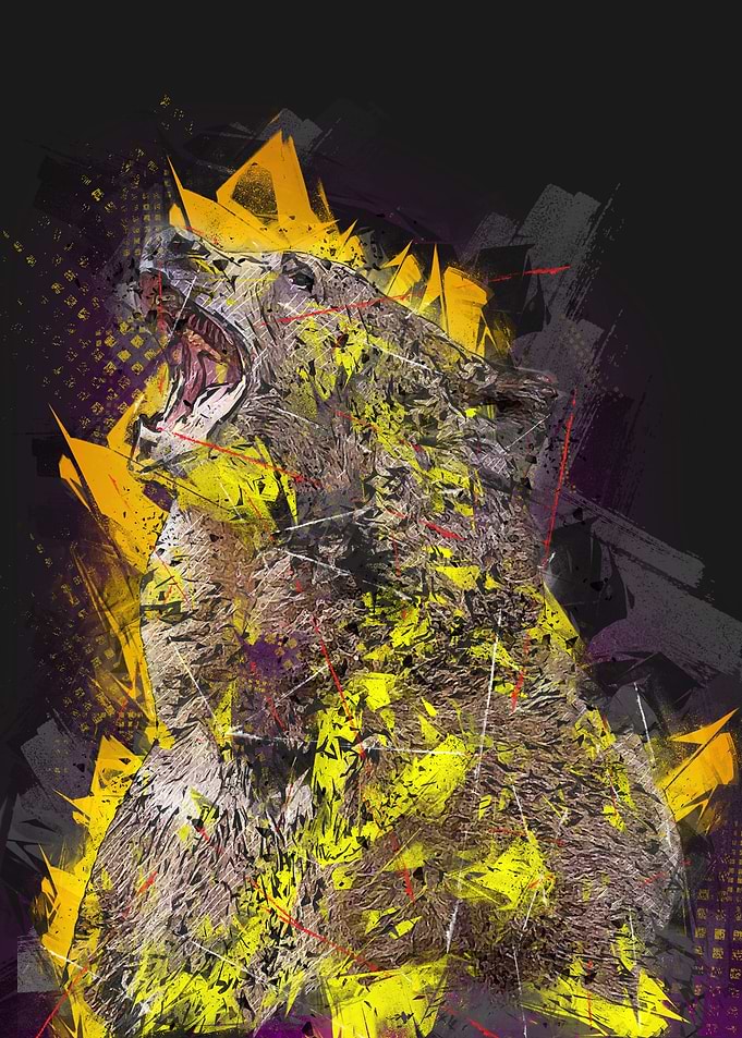 Abstract Angry Bear