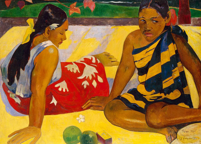 Two sitting woman