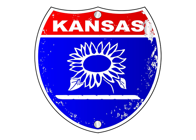 Kansas Interstate Sign