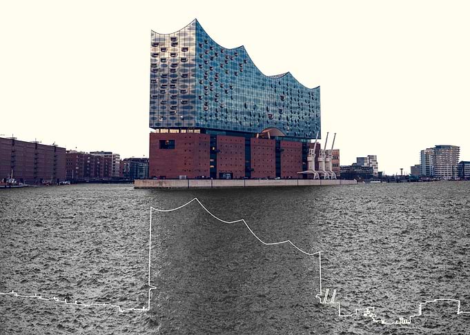 Hamburg Skyline Outline