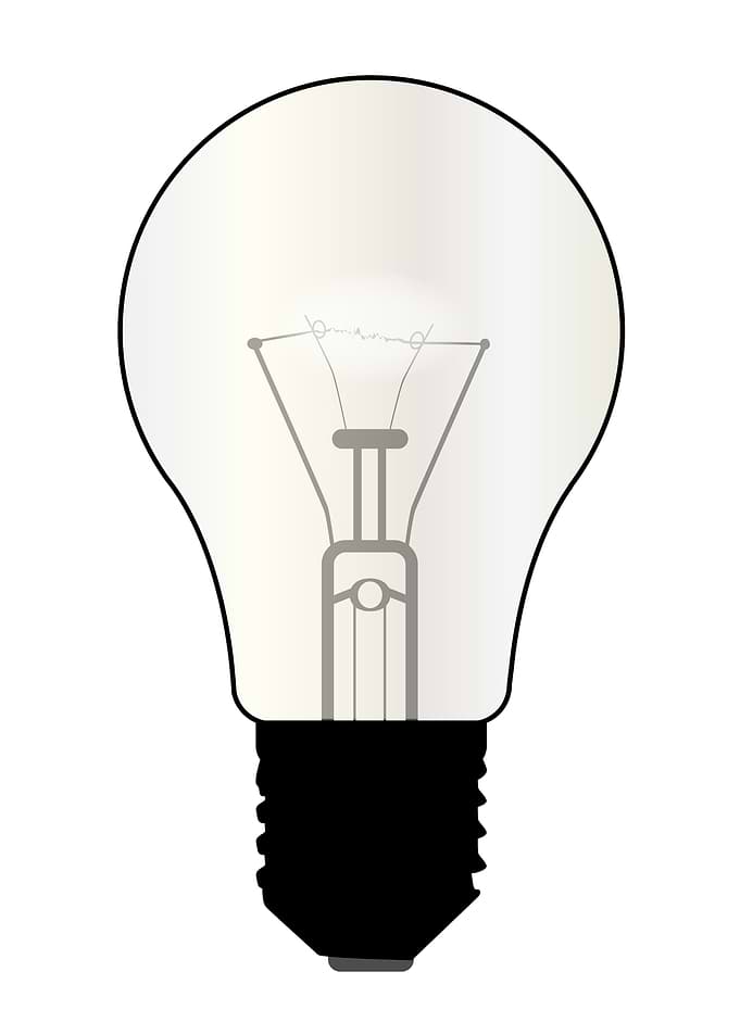 Isolated Light Bulb