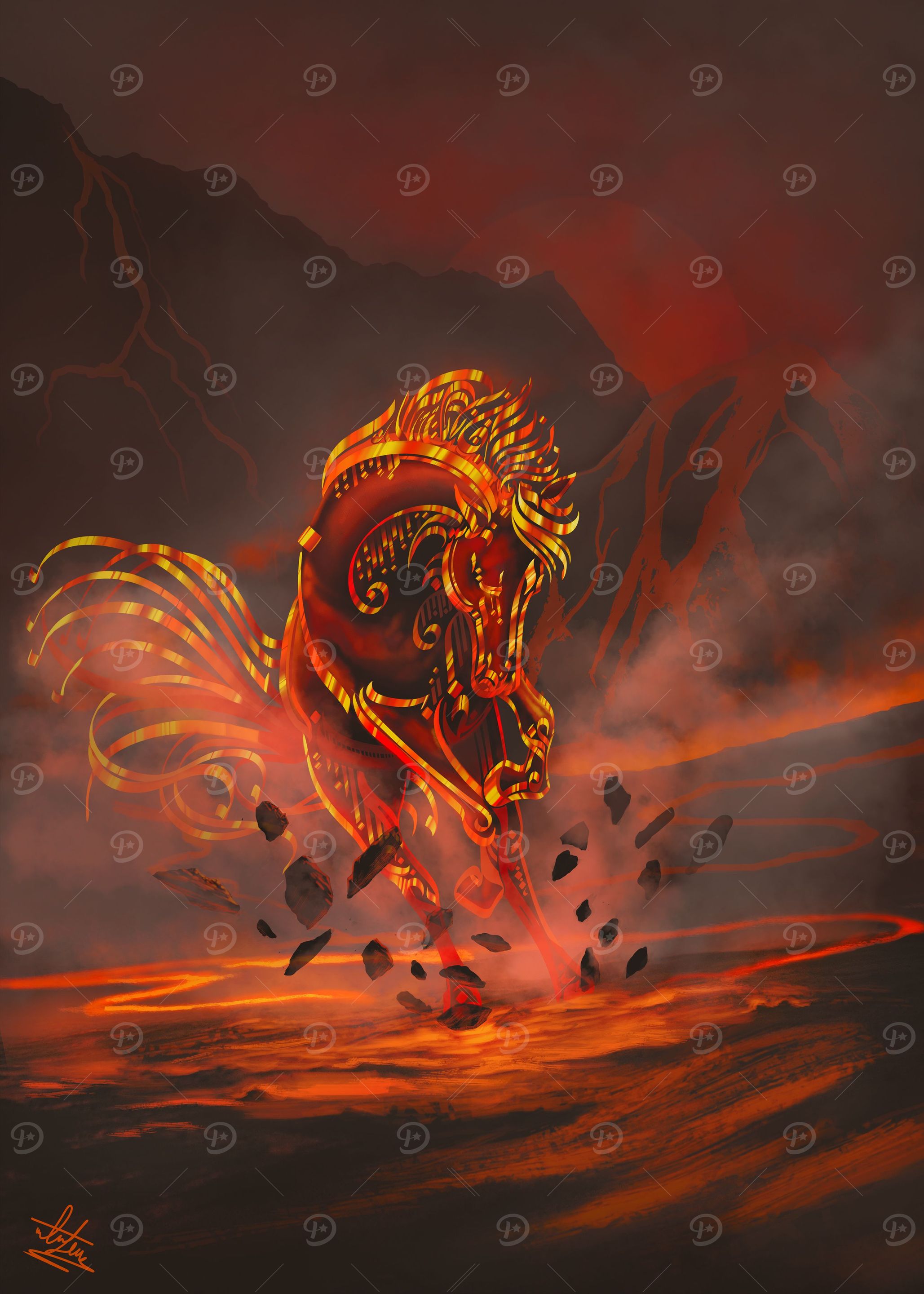 Magma horse