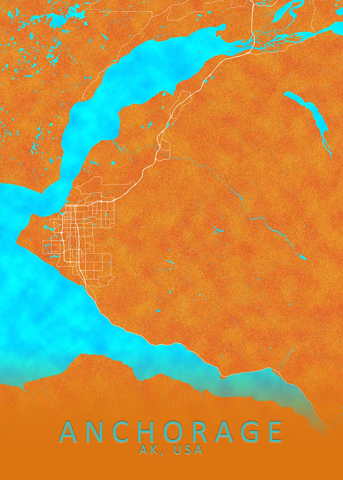 Anchorage AK USA City Map