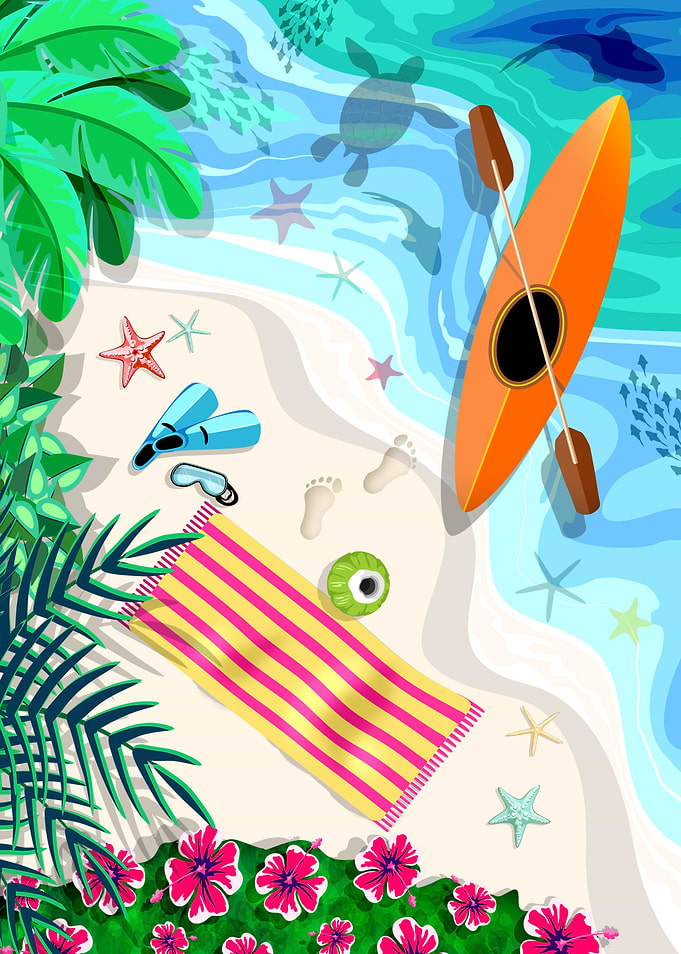 Tropical Beach Aerial View