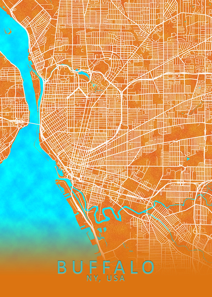 Buffalo NY USA City Map