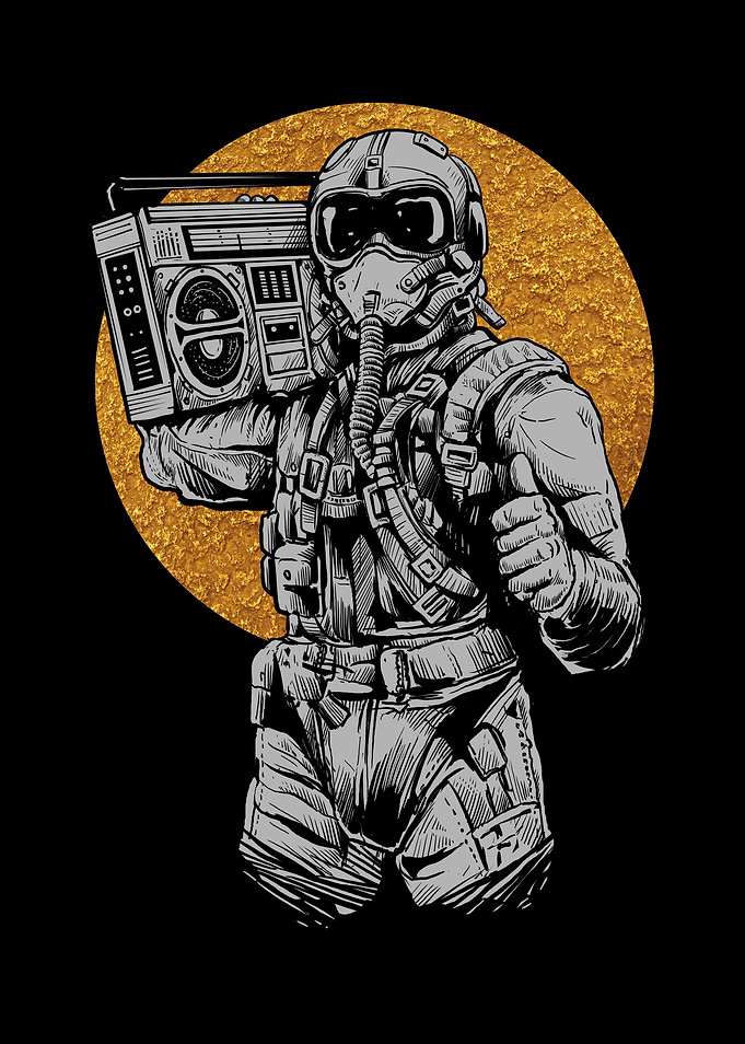 Pilot Fighter Boombox
