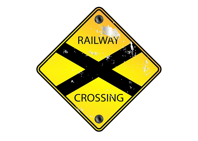 Railway Crossing Sign