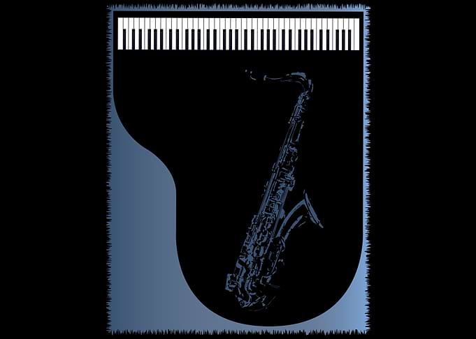 Sax Piano Background