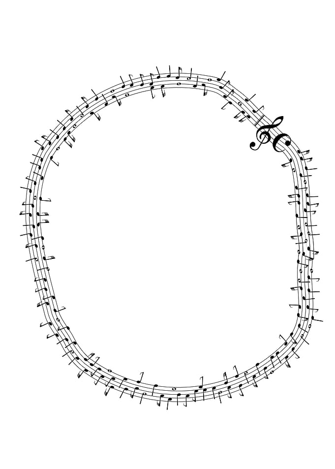 Circular Musical Notes