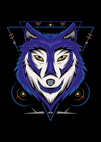 Head wolf vector